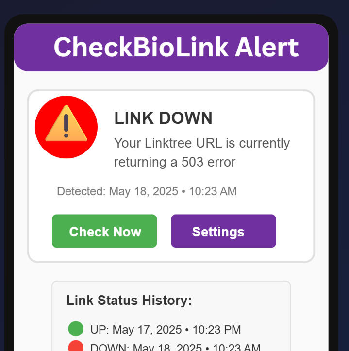 Check Bio Link Graphic